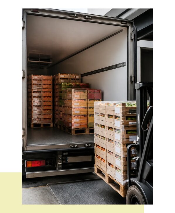 Перевозка сельхозпродукции на паллетах с доставкой в Балтийск
